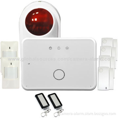 Wireless Guarding Zones GSM Alarm System + Wireless Keyboard, Works with Apple Store iOS Application